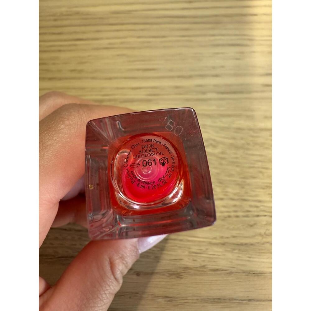 NWOB Dior Addict Lip Glow Oil 061 Poppy Coral - Picture 4 of 4